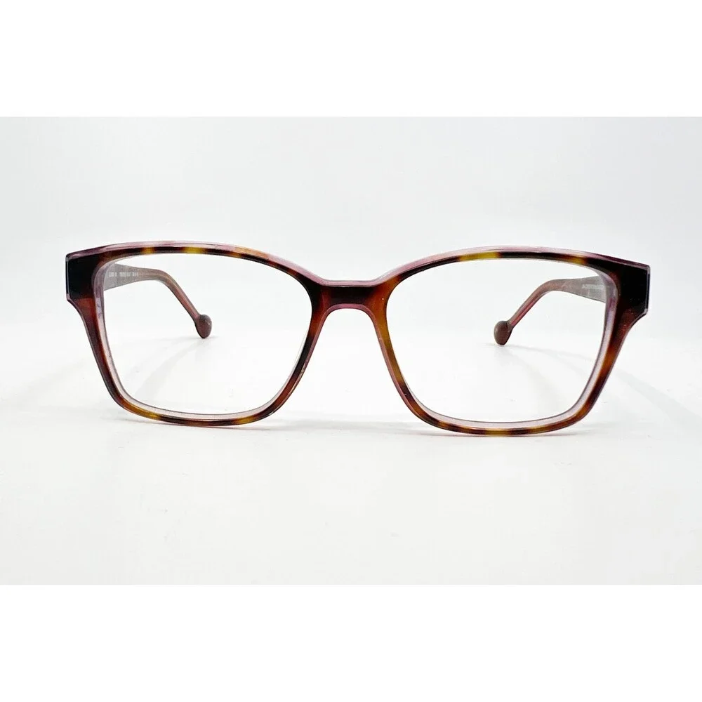 Lisa Loeb Eyewear Eyeglasses Women Tortoise Violet Clever 161 50-16-135